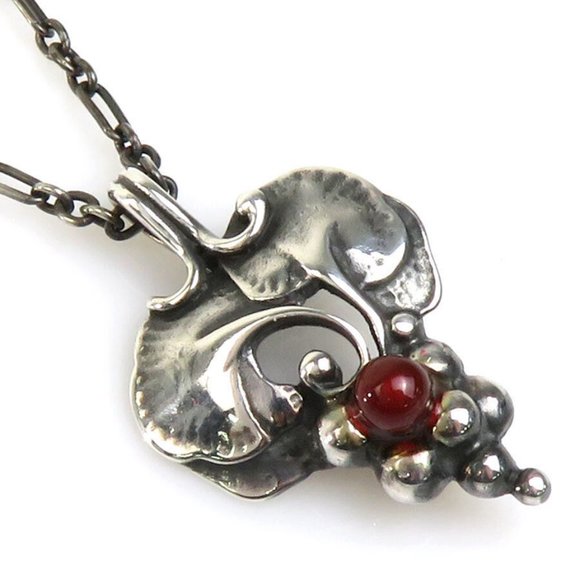 Auth Georg Jensen Necklace Silver